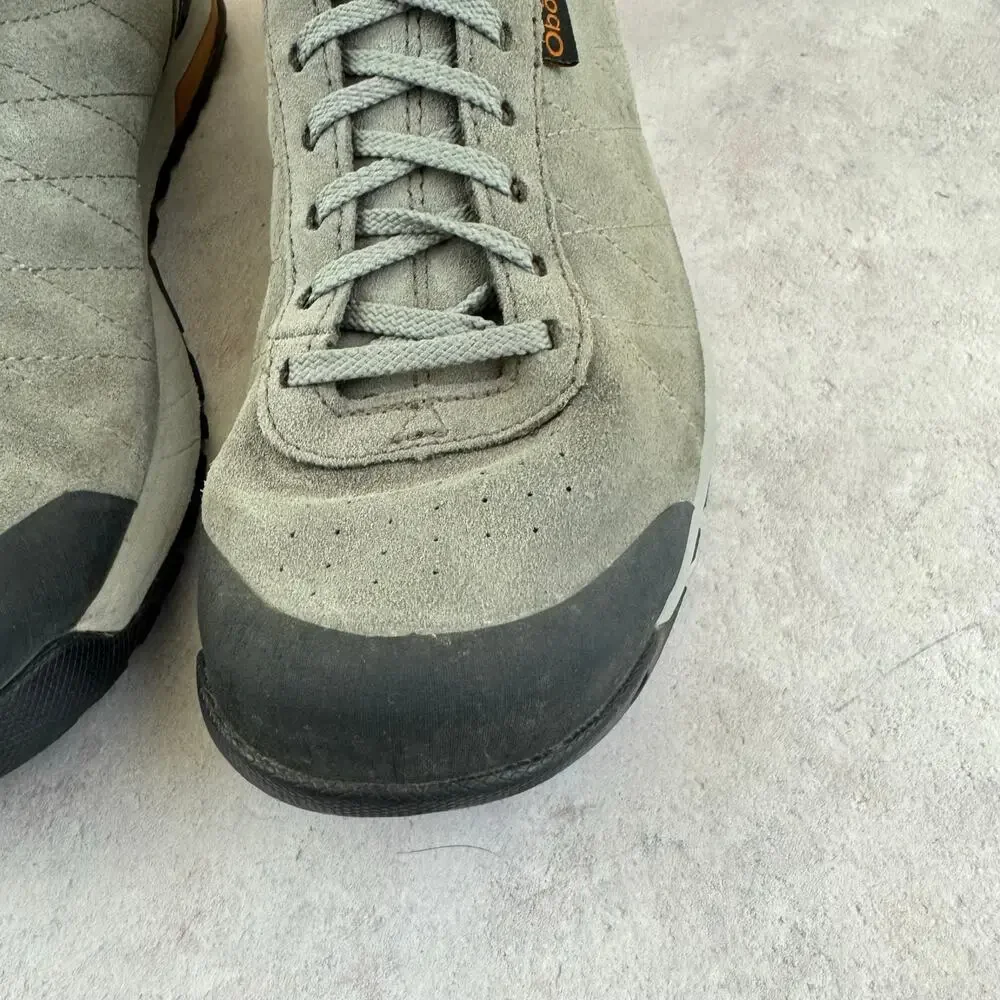 Oboz Bozeman Low Gray Suede Leather Hiking Trail Shoes Mens Size US 11.5